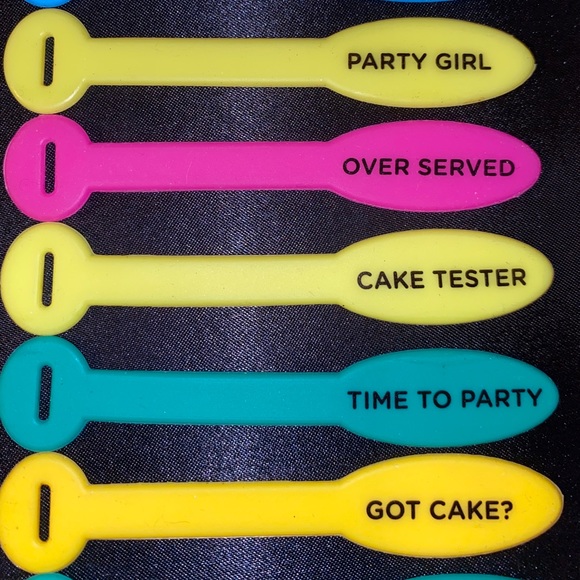 10 DRINK markers for wine, champagne, etc. glasses - Picture 4 of 6